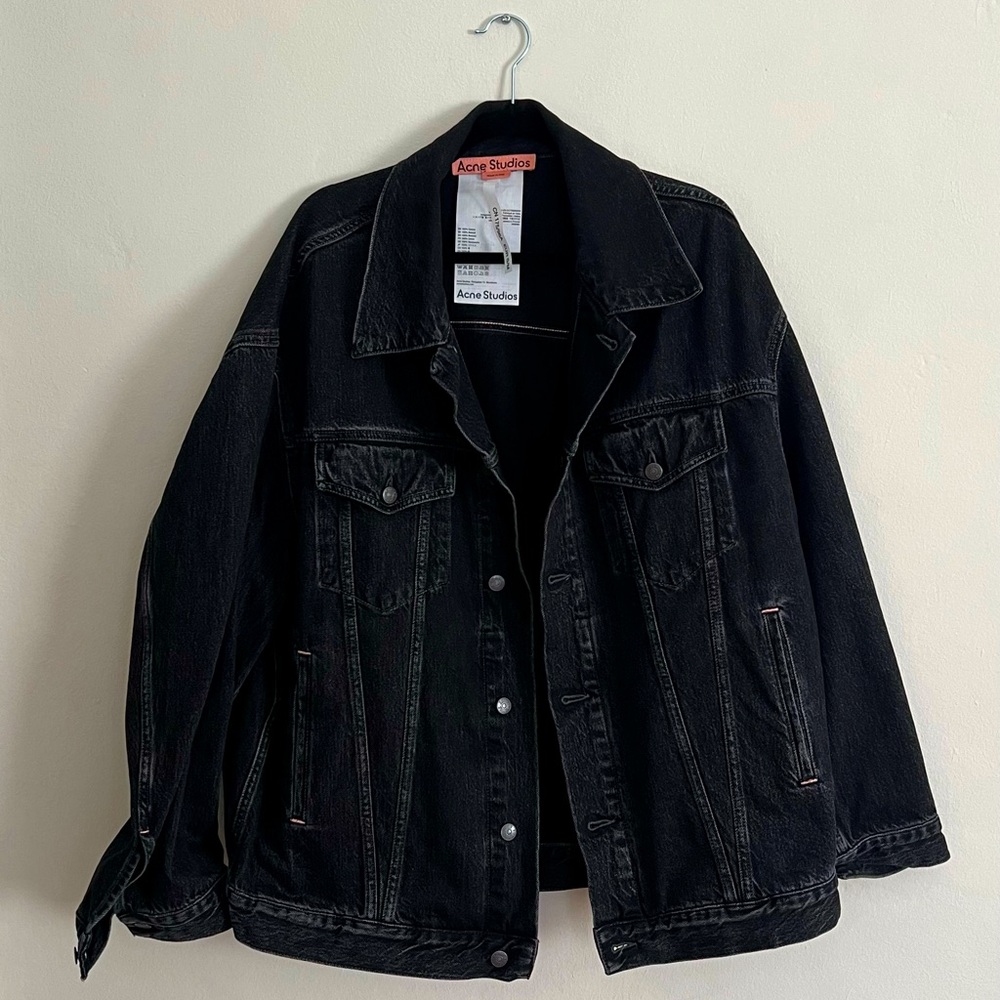 Acne Studios - Black Oversized Denim Jacket